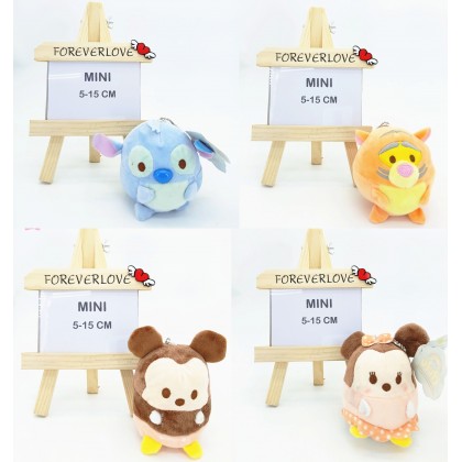 Disney Tsum Tsum  MiniSoftToys/PlushToys/KidsToys/Key Chain 5-15cm  迪士尼迷你叠叠乐娃娃玩具公仔5厘米-15厘米 